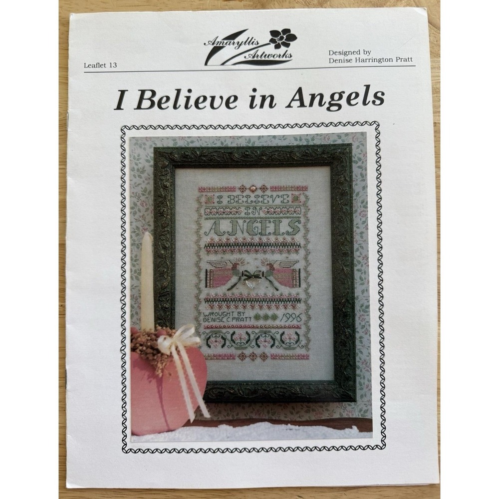 Amaryllis Artworks ~ I Believe In Angels Cross‎ Stitch Chart Leaflet 13